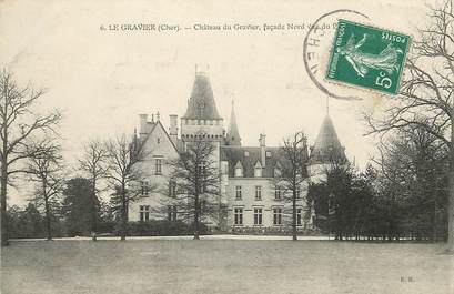 CPA FRANCE 18 "Le Gravier, chateau du Gravier façade Nord"