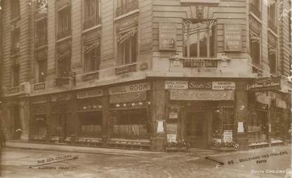    CPA FRANCE 75002 "Paris, boulevard des Italiens, Sam's Restaurant"