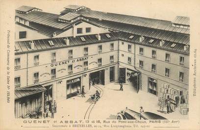     CPA FRANCE 75003 "Paris, rue du Pont aux Choux, Guenet et Abbat"