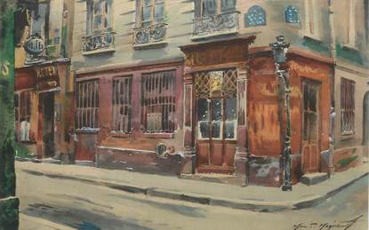     CPA FRANCE 75004 "Paris, Cabaret, Au Petit Bacchus, rue Saint Louis en l'Isle"