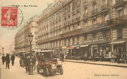     CPA FRANCE 75004 "Paris, Rue d'Arcole" / AUTOMOBILE