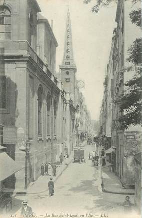     CPA FRANCE 75004 "Paris, la rue Saint Louis en l'Ile"