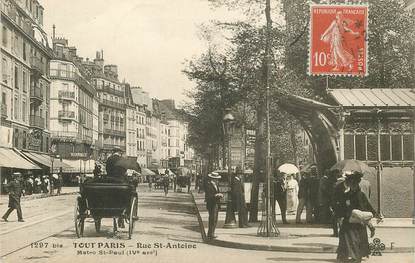     CPA FRANCE 75004 "Paris, la rue Saint Antoine"