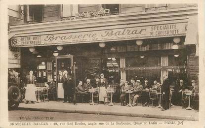     CPA FRANCE 75005 "Paris, Brasserie Balzar, rue des Ecoles"