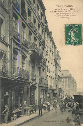     CPA FRANCE 75005 "Paris, ancien Hotel de Madame la Marquise"