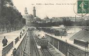 75 Pari CPA  FRANCE 75007 "Paris, Quai 'Orsay, chemin de fer des Invalides" / TRAIN