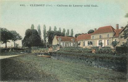 CPA FRANCE 18 "Clémont, chateau de Lauroy côté sud"