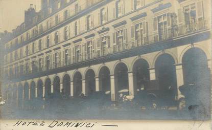 CARTE PHOTO  FRANCE 75008 "Paris, Hotel Dominici"
