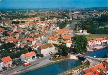 / CPSM FRANCE 71 "Blanzy, vue aérienne sur le centre "