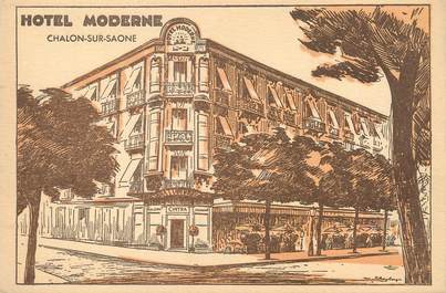 / CPSM FRANCE 71 "Chalon sur Saone, hôtel Moderne"