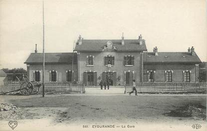 CPA FRANCE 19 "Eygurande, la gare"