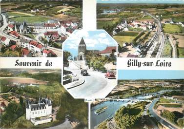 / CPSM FRANCE 71 "Souvenir de Gilly sur Loire"