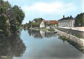 71 SaÔne Et Loire / CPSM FRANCE 71 "Louhans, la Seille, un coin de pêche"