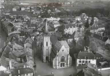 / CPSM FRANCE 71 "Louhans, vue aérienne, l'église"