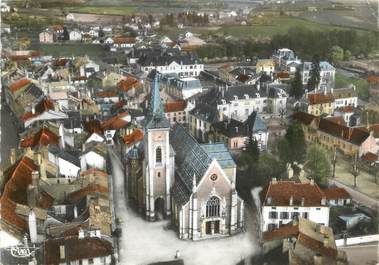 / CPSM FRANCE 71 "Louhans, vue générale, l'église"