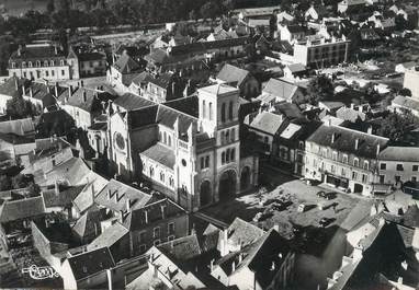 / CPSM FRANCE 71 "Digoin, vue aérienne sur l'église"