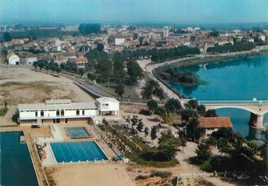 / CPSM FRANCE 71 "Digoin, vue aérienne sur la piscine"