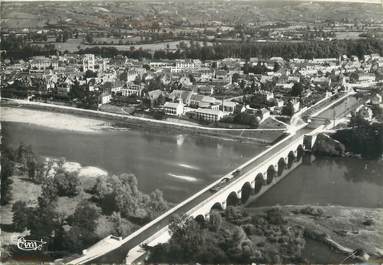 / CPSM FRANCE 71 "Digoin, vue aérienne sur la ville et le pont aqueduc"