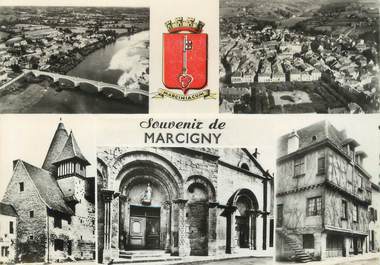/ CPSM FRANCE 71 "Souvenir de Marcigny"