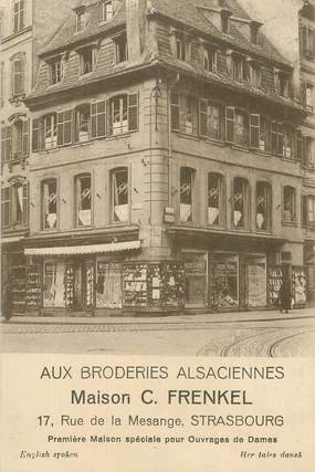 CPA FRANCE 67  "Strasbourg, Aux broderies alsaciennes, rue de la Mésange"