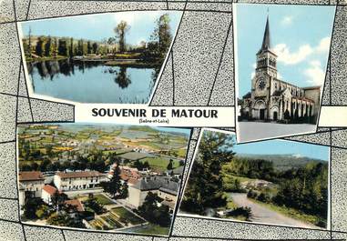 / CPSM FRANCE 71 "Souvenir de Matour"