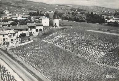 / CPSM FRANCE 71 "Romanèche Thorins, le moulin à vent, vue aérienne"