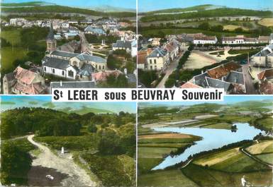 / CPSM FRANCE 71 "Souvenir de Saint Léger sous Beuvray"