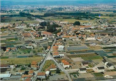 / CPSM FRANCE 71 "Saint Marcel, vue générale aérienne "