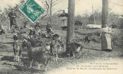 CPA FRANCE 63 "Saint Eloy les Mines, gardeuse de chèvres"