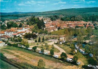 / CPSM FRANCE 71 "Salornay sur Guye, vue aérienne du camping et du Bourg"