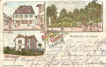 CPA FRANCE 68 "Bergheim" / GRUSS