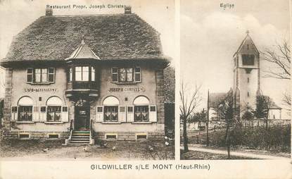 CPA FRANCE 68 "Gildwiller sur le Mont, Restaurant, J. CHRISTEN"