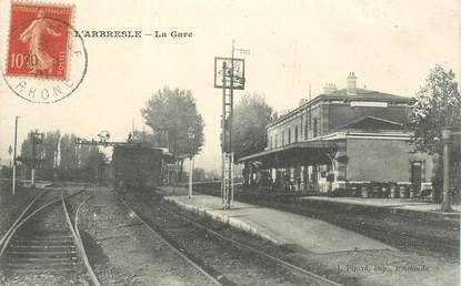 CPA FRANCE 69 "L'Arbresle, la gare" / TRAIN