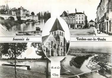 / CPSM FRANCE 71 "Souvenir de Verdun sur le Doubs"