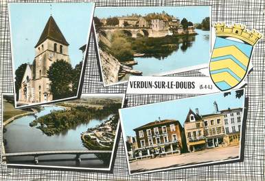/ CPSM FRANCE 71 " Verdun sur le Doubs"