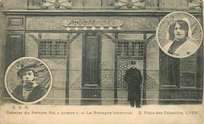 CPA FRANCE 69 "Lyon, Cabaret du peintre Pol Armor, Place des Célestins"