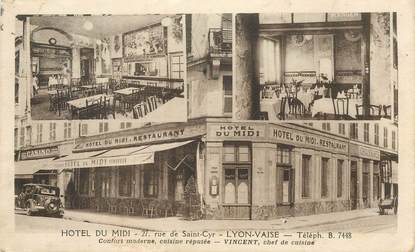 CPA FRANCE 69 "Lyon, Hotel du Midi, rue de Saint Cyr"