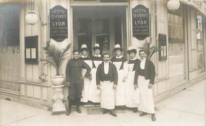  CARTE  PHOTO FRANCE 69 " Lyon, Grand Restaurant"