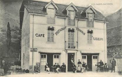  CPA FRANCE 65 "Luz Saint Sauveur, café restaurant"