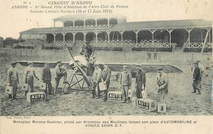 CPA FRANCE 49 "Angers, 1et grand prix d'aviation de l'Aéro Club de France" / AVION