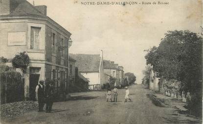 CPA FRANCE 49 "Notre Dame d'Allençon, route de Brissac"