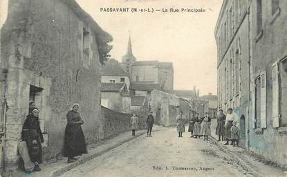 CPA FRANCE 49 "Passavant, la rue prinicpale"