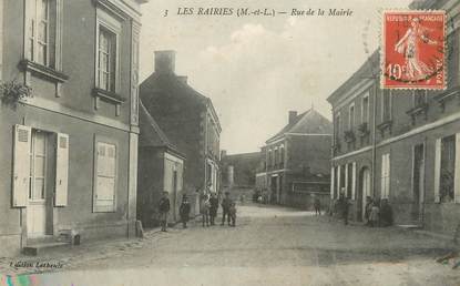 CPA FRANCE 49 "Les Rairies, rue de la mairie"