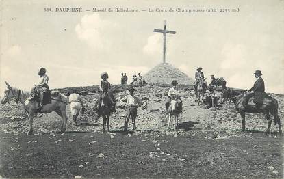 CPA FRANCE 38 "Massif de Belledonne, la Croix de Champrousse"