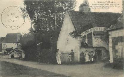 CPA  FRANCE 49 "Briollay, restaurant Au Pêcheur du Loir"