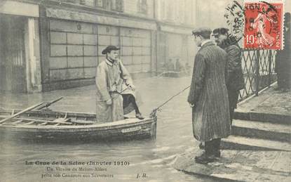  CPA  FRANCE 94 "Maison Alfort, inondations 1910"