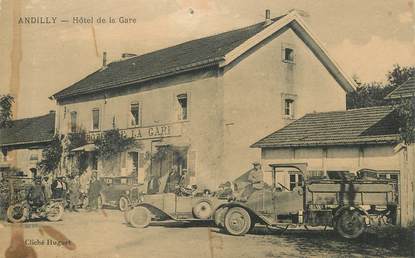  CPA  FRANCE 95 "Andilly, Hotel de la Gare"