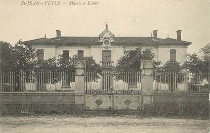  CPA  FRANCE 01 "Saint Jean sur Veyle, Mairie et Ecoles"