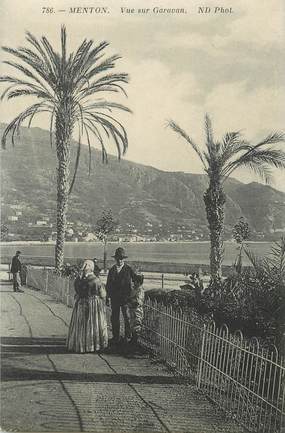   CPA FRANCE 06 "Menton, vue sur Garavan"