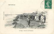 50 Manche / CPA FRANCE 50 "Coutainville, la plage, concours de forteresse"